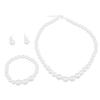 1 Set Beautiful Pearl Necklace Earrings Bracelet for Best Friend Wedding Party
