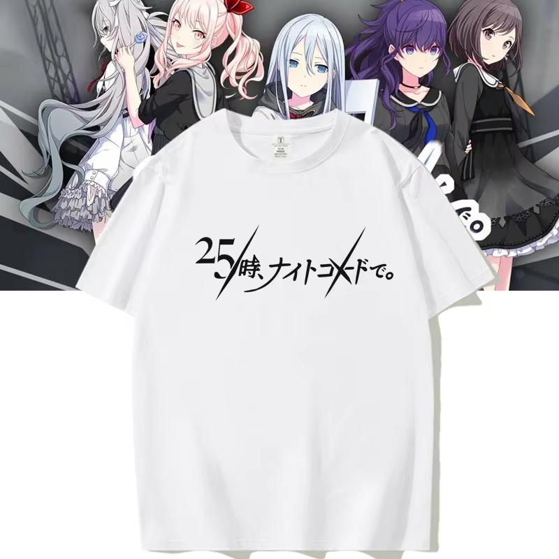 Project Sekai Akiyama Mizuki Asahina Mafuyu Yoisaki Kanade Shinonome Ena 25 Nightcord Damen T-Shirt Shirt Kurze Ärmel Kleidung T-Shirts