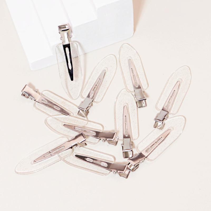 10-50pcs seamless fashion girl transparent hair clips makeup facial accessory clips styling hair clips Special for real hair wig