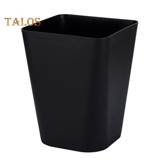 Small Waste Basket Trash Can Large Capacity Solid Color Easy To Clean Indoor Outdoor Plastic Garbage Bin