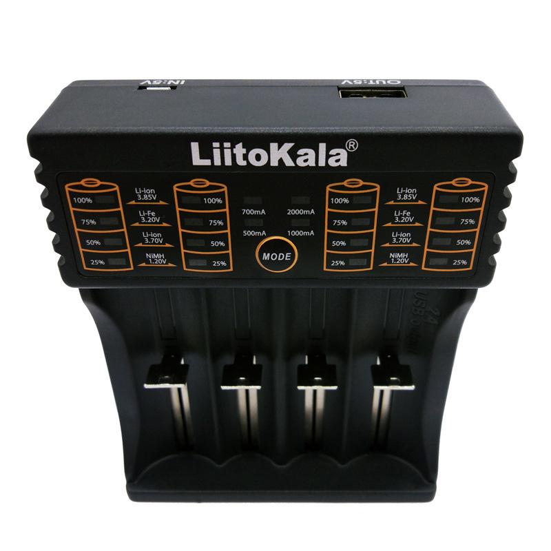 LiitoKala lii-402 Lithium 18650 Battery Charger with USB Output