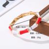 DIEZI 12 Multi Colors Bohemian Square Enamel Cuff Bangles Hip Hop Geometric Gold Color Metal Wide Bracelet For Women Men Jewelry