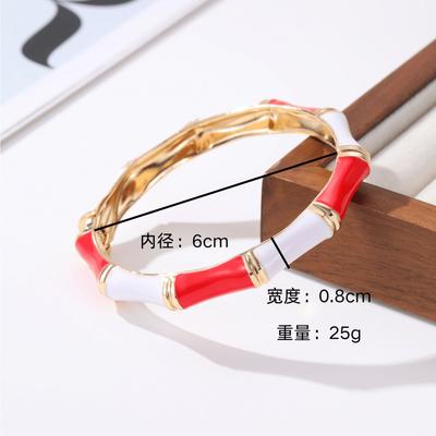 DIEZI 12 Multi Colors Bohemian Square Enamel Cuff Bangles Hip Hop Geometric Gold Color Metal Wide Bracelet For Women Men Jewelry