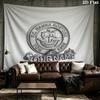 Benutzerdefinierte Name FC Hansa Rostock Gedruckte Wandteppich – Wandbehang für Schlafzimmer, Studentenwohnheime und Heimdekoration