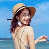 Vacation beach hat women's summer seaside straw hat sunscreen sunshade travel Korean version versatile big eaves sun hat