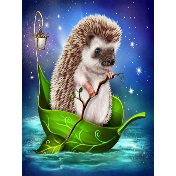 5D Diy Hedgehog Diamond Painting Full Drill Diamond Embroidery Animal Cross Stitch Kit Rhinestone Mosaic Home Decoration Gift