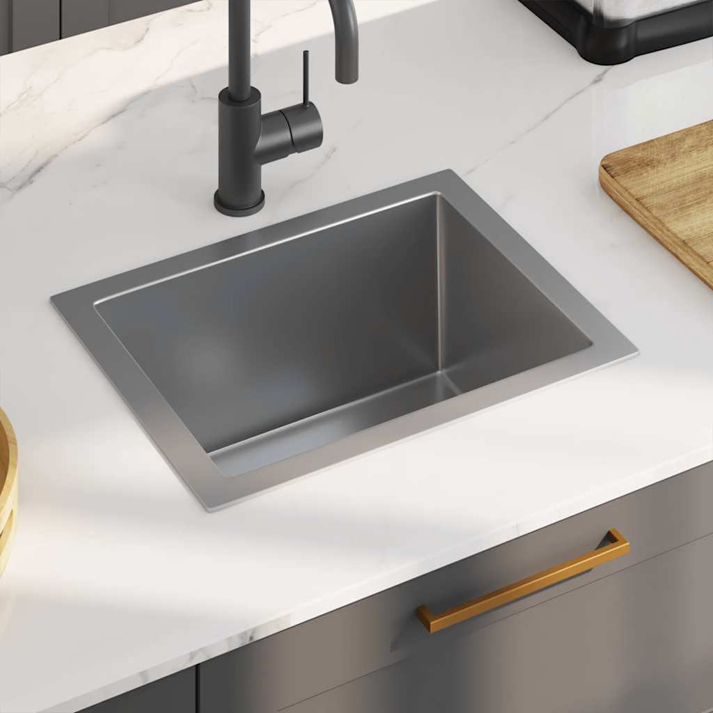 Handcrafted Built In Sink Stainless Steel