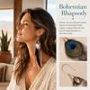 Boho Long Tassel Feather Earrings Hanging Peacock Tassel Earrings  Bride
