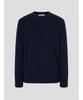 Binpolmen Textured Henley Neck Knit Navy