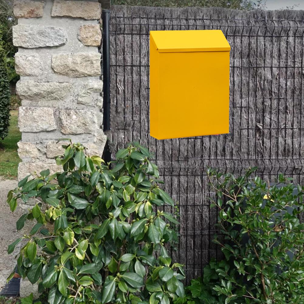 1 Pcs Iron Suggestion Box Creative Lockable Wall-Mounted Mailbox Wall Decoration With 2 Keys Waterproof Suggestion Box For Home