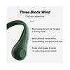 (Green) Portable Bladeless Cooling Fan Neck Fan Hands-Free