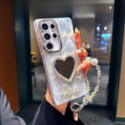Suitable for Samsung S25 Ultra Love Mirror Mobile Case S24 Plus Fresh and Fashion S23 Ultra New Model