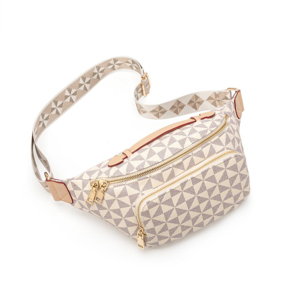 Fashion Fanny Pack Women Print Retro Europe and America Casual Ladies
