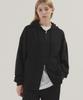 Pianer Essential Oversized Two-Way Zip-Up Hoodie (Black)