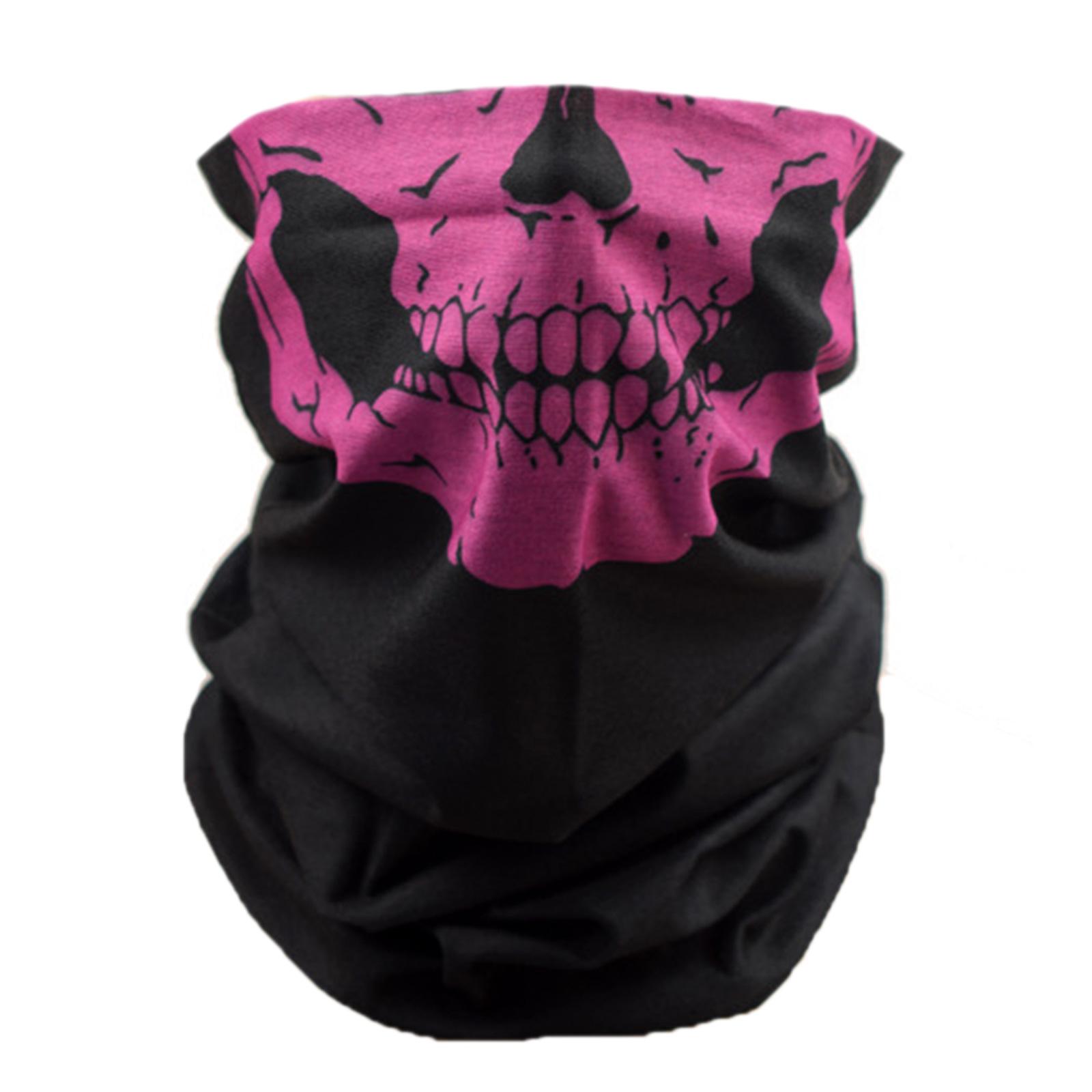 

Многофункциональный бафф для шеи для велоспорта, маска для лица с принтом черепа на Хэллоуин, согреватель для шеи для активного отдыха и повседневной носки 5