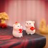 Adorable Resin Pig Figurine For Diy Desktop Decorations Perfect For New Year Celebrations