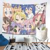 Lucky Star Anime Lucky Star Anime Tapestry Wall Hanging Aesthetic Home Decor Tapestries for Dorm Room