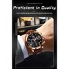 POEDAGAR Luxury Sports Watch for Men Waterproof Luminous Date Chronograph Wristwatch Leather Quartz Watches Reloj