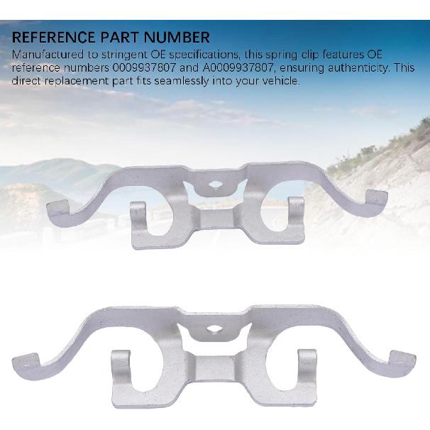 Rear Brake Caliper Spring, Metal High Performance Replacement Clips with OE Numbers 0009937807, A0009937807 for C Class W205 C205, GLC Coupe C253,