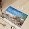 Ocean Bathroom Bath Mat Absorbent Foot Mats Non-slip Quick Dry Bathroom Carpet Shower Rugs Toilet Pad Doormat Washable