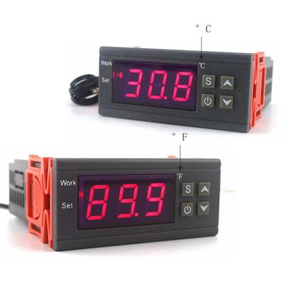 Regulador de temperatura digital, regulador de termostato 90-250v 10a para elemento de aquecimento, controle de aquecimento e resfriamento