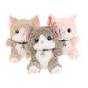 Cute Bell Cat Plush Keychain Adorable Curly Hair Kitten Stuffed Toy Soft Bag Hanging Pendant for Party Favors Souvenir
