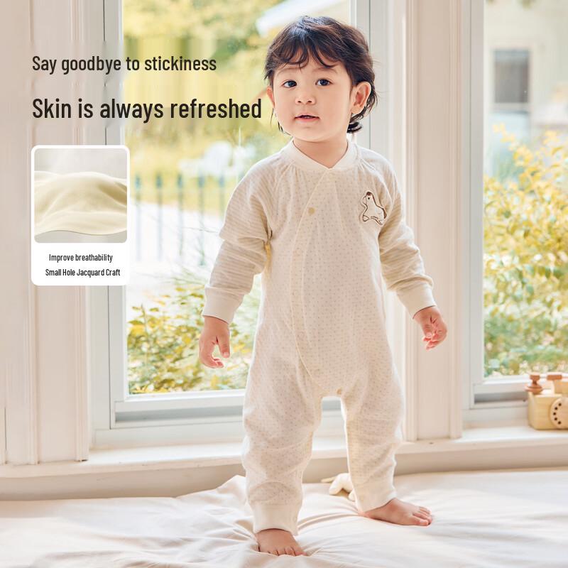 Unisex Baby Cotton Long-Sleeve Romper