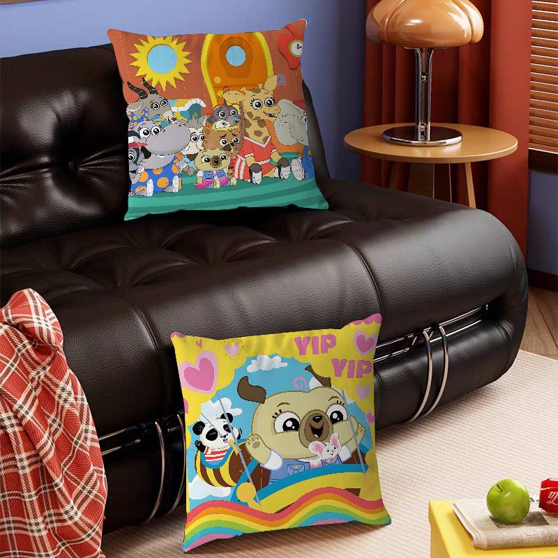 Cartoon C-Chip And P-Potato Pillow Case Removable Washable Cushion Cover – All-Season Soft Linen