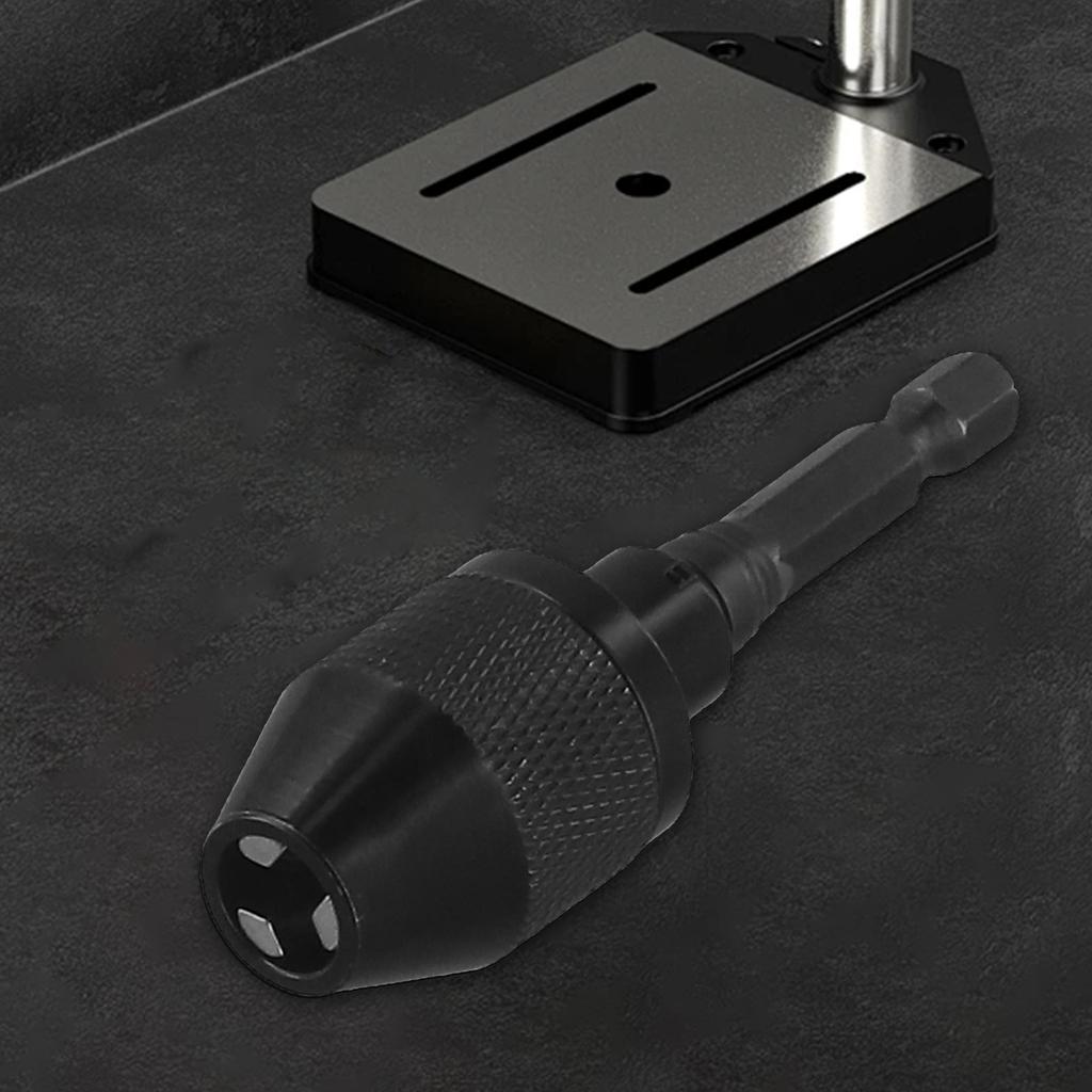 Drill Bit Quick Change Driver with Keyless Chuck Conversion and Convenient Suitable for 1/4 Hex driven Power Tools