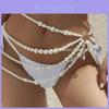 Elegant Multilayered Body Chain With Faux Pearl Accents For Stunning Nightlife Fashion