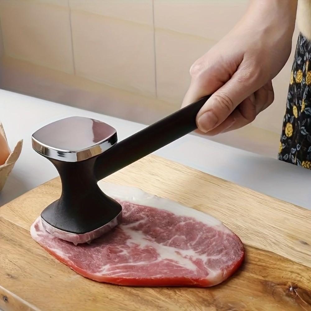 Heavy Duty Steak Meat Hammer Rubber Grip Beef Hammer New Meat Tenderizer Hammer Cooking