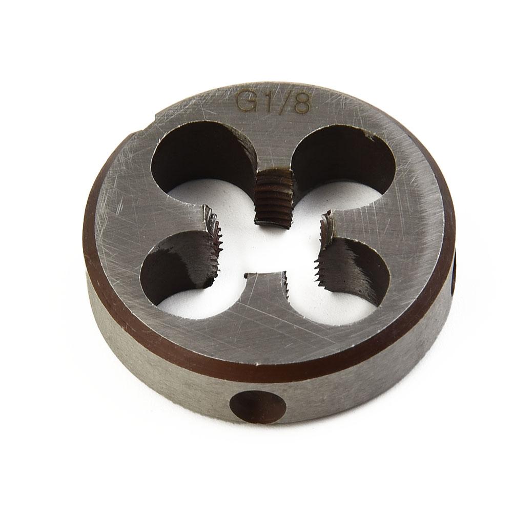 High Duty Pipe Thread Round Dies For BSP 1/8 1/4 3/8 1/2 3/4 HSS High Speed Steel Pipe Thread Round Die Hand Tools Tap Die