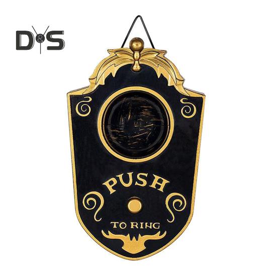 

Дверной звонок в виде глазного яблока на Хэллоуин, светящийся, звучащий, ужасный дверной звонок в виде глазного яблока, работающий от батареек, для реквизита для дома с привидениями на вечеринке в честь Хэллоуина чёрный