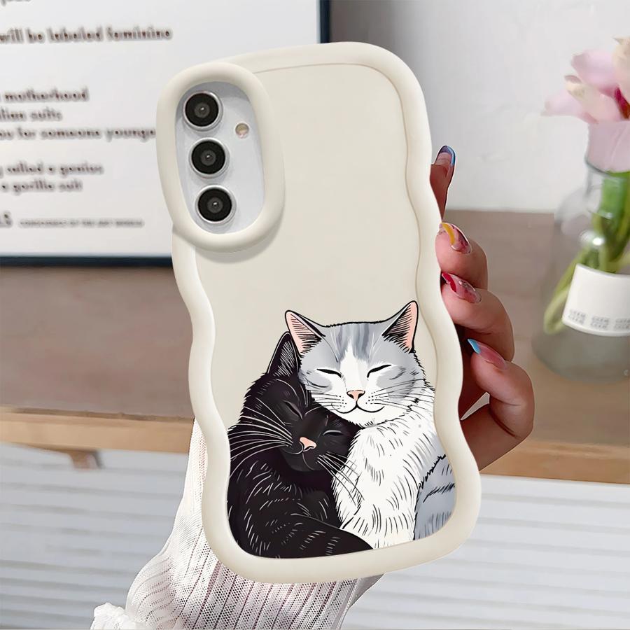 Cute Cat Soft Phone Cover Case for Samsung Galaxy A13 A52 A11 A14 A16 A12 A21s A15 A22 A23 A33 A06 A04 A53 A05 A03