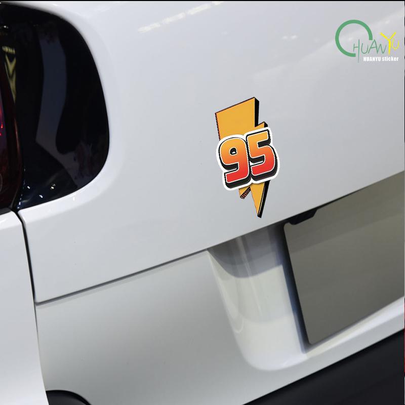 Lightning 95 Fuel Sticker; Car Decal; Cool Gas Tank Cover; Motorcycle Sticker; Waterproof Decal