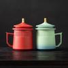 TLAKEHO Forbidden City Ceramic Tea Infuser Mug