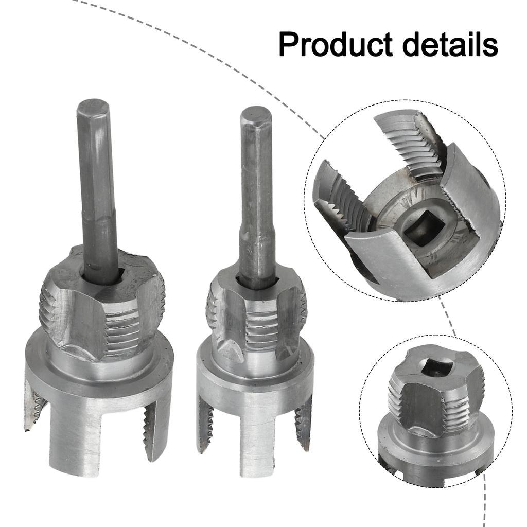 Dual Function Pipe Threading Tool 2 Pieces for Internal and External Threads Suitable for Multiple Pipe Materials
