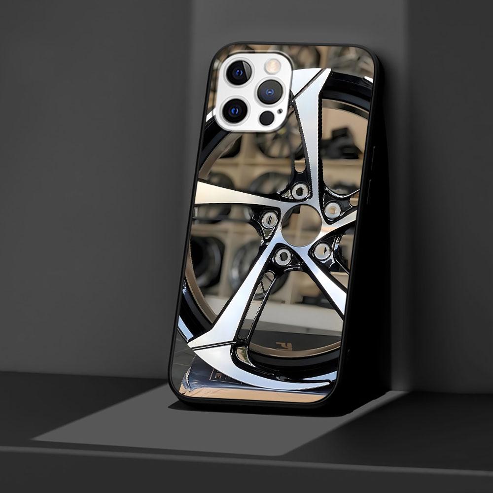 

Чехол-ступица лезвия колеса для Apple iPhone 7 SE 2020 11 12 13 14 X XS XR 15 Pro Max силиконовый черный мягкий чехол для телефона iPhone 12 Mini