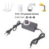 EU/UK Plug 5.5x2.1mm Adjustable AC 100-240V To DC Power Supply 4-12V 2A Power Supply Adapter Universal Adapter