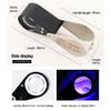 Lupa Plegable 10X-40X Lupa para Joyería Lente Triplete Vidrio Óptico Lupa Iluminada con 6 LED 7 Luces UV