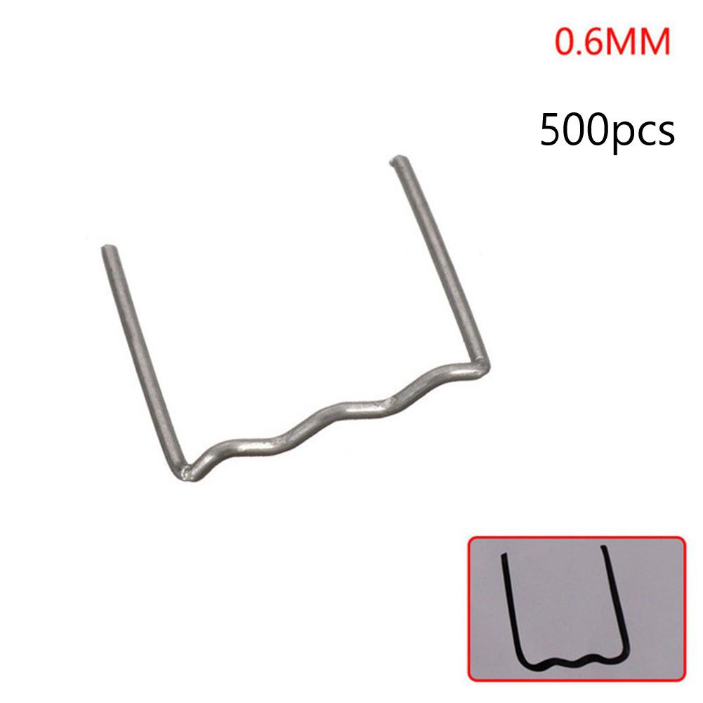 Pre-cut Hot Stapler Staples 0.6mm Accessories Flat Staple Parts Replacement Stainless Steel For Car Bumper Plastic Welder