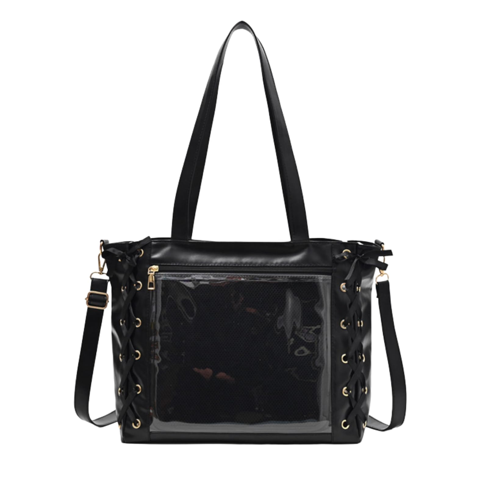 Harujio Сумка-тоут Ita Bag, Кожаная Ita Bag на шнуровке, Сумка через плечо, Сумка, 2 способа ношения, Милая, Высококачественная, Ita Bag, Ita Bag, Ita-Bag, Ita-Bag, Любимая