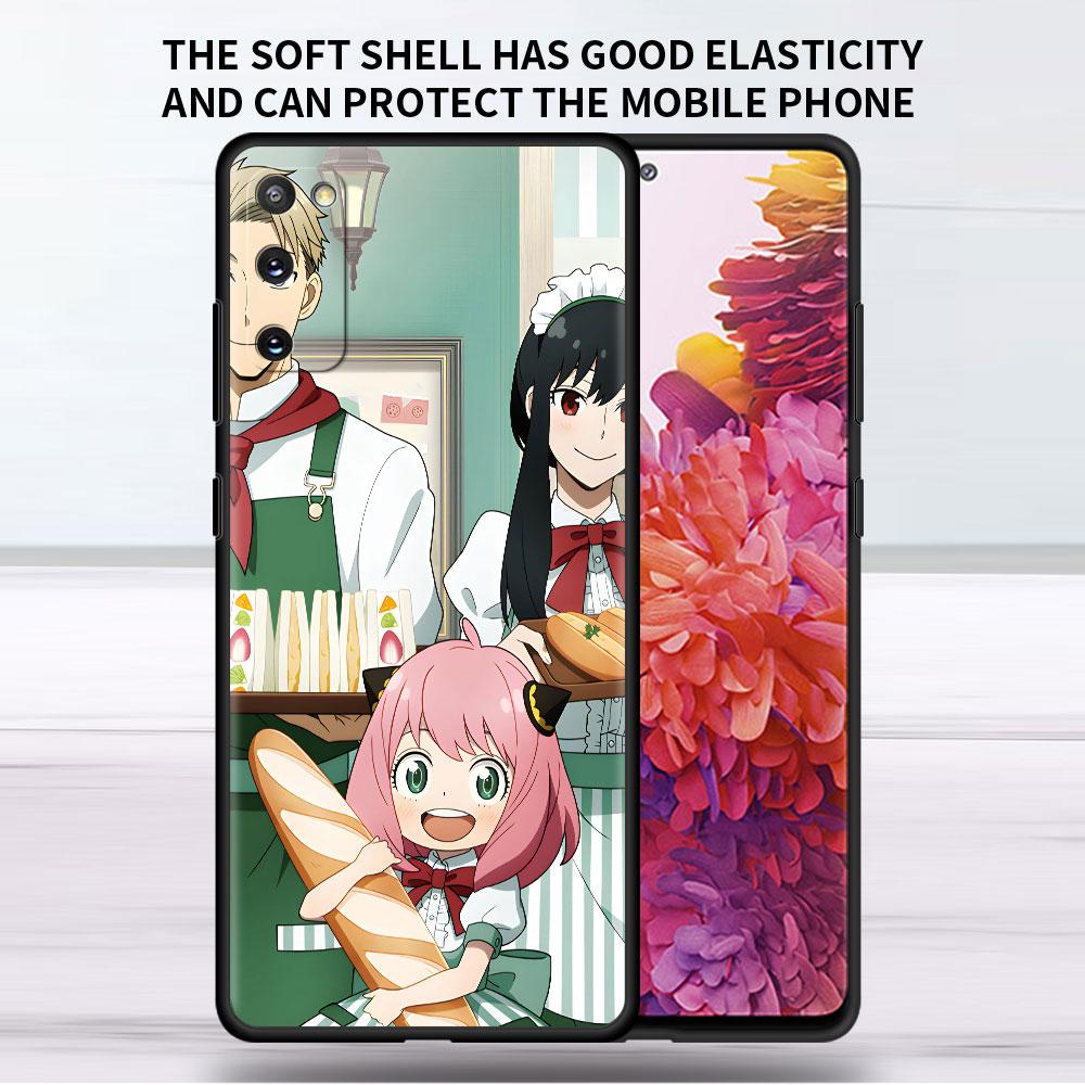 Soft Case For Samsung Galaxy Note 20 Ultra 10 Plus Lite A50 A70 A20 A40 A20e 9 8 A60 A10e Funda Phone Cover SPY×FAMILY Anime Sac