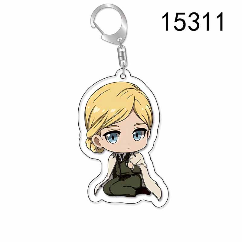 Attack on Titan Double-Sided Keychain - Levi, Mikasa & Eren Acrylic Pendant