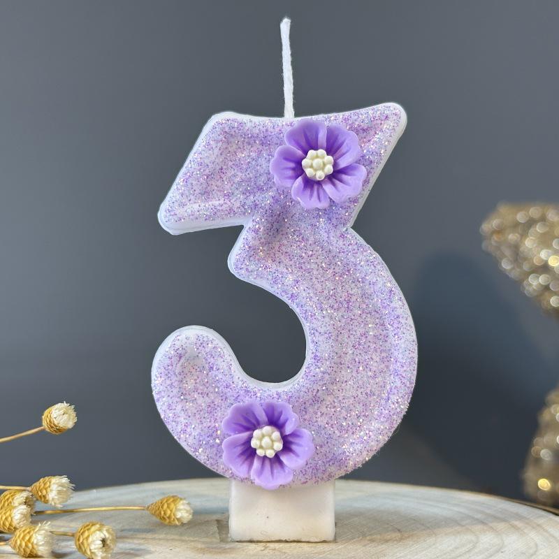 Handmade DIY Number Birthday Cake Candles - Creative Party Decoration