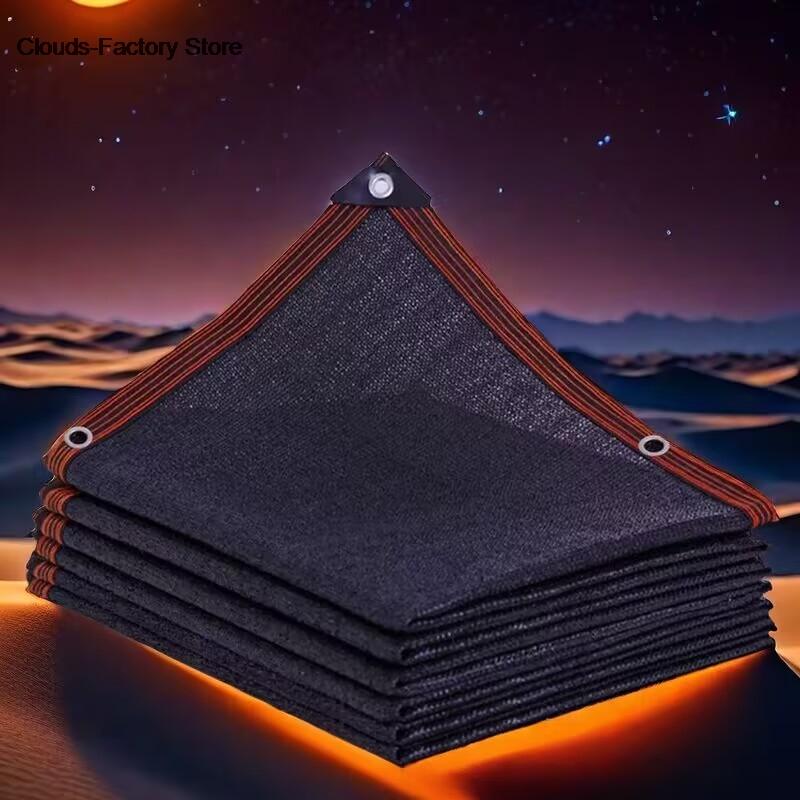 Black Shade Cloth Sunblock Mesh Cover Taped Edge With Grommets, Sun Net For Pergola, Plants Greenhouse, Gardens, Patio, Canopy