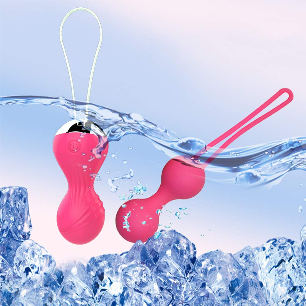 SXOVO Vaginal Training Ultimate Vaginal Contraction Pelvic Floor Urinary Leak Completely Waterproof Geisha Ball for Pink Ball, Tightening, 3-Step