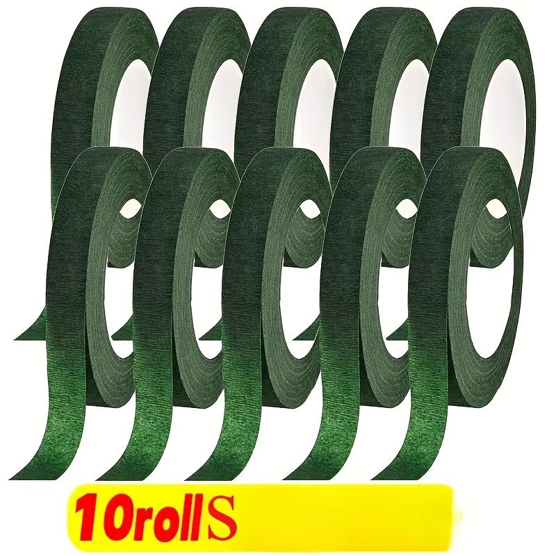 1/5/10 rolí zelená samolepicí květinová balicí papírová páska pro DIY květiny, svatební dekorace a květinářství