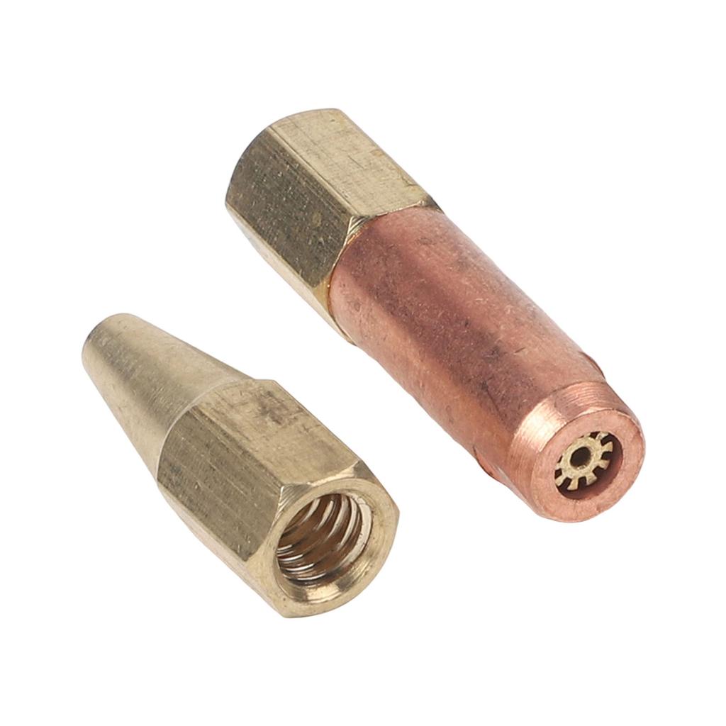 Efficient 10Piece Gas Welding Nozzle Set for H012 Acetylene and Propane Compatible for Jewelry Soldering and Metal Heating