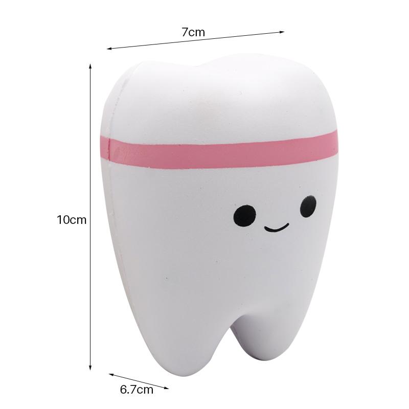 Teeth Shape Toy Slow Rising Stress Gift For Children Cute Cartoon Squishy Squish Antistress Kids Toys Dentist Gift